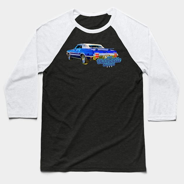 1972 Oldsmobile Cutlass 442 Baseball T-Shirt by Gestalt Imagery